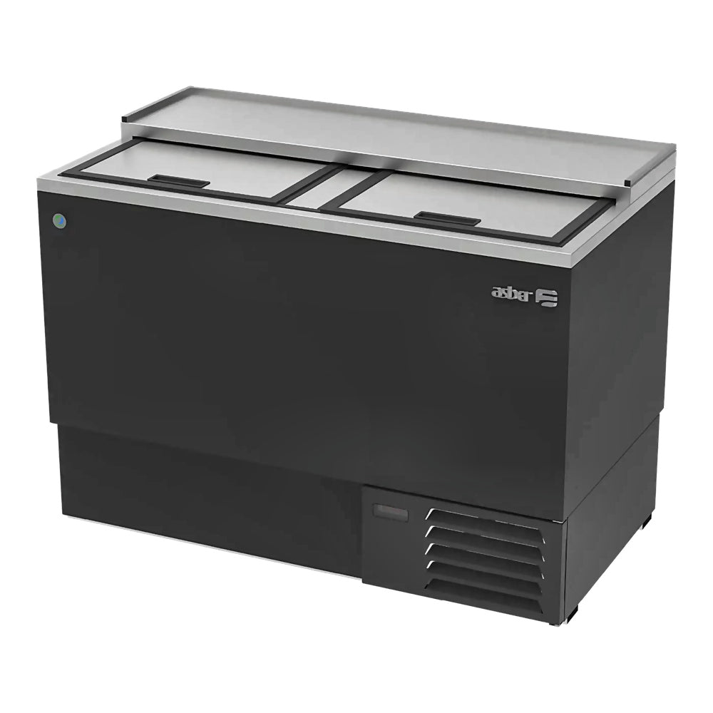 Congelador Asber Glass Froster AGF-50 S Hc, en acero inoxidable.