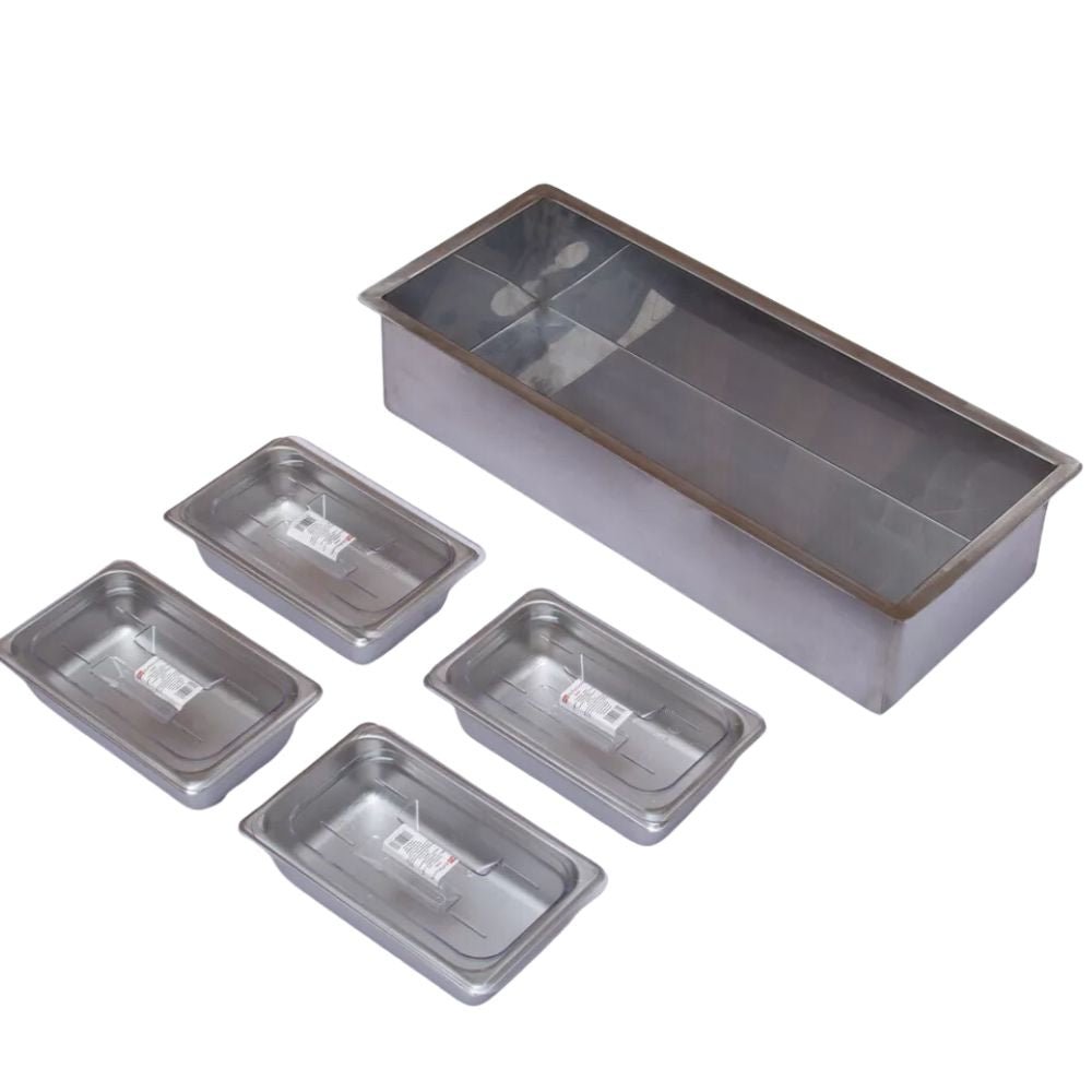 BAÑO MARÍA MINDEJAL MLM1599728336 | Baño María | Cuatro Insertos | Acero Inoxidable | Buffet Bistro Restaurante | Restaurante Buffet Banquetes Baño María Balneum Mariae Cocina Industrial Comedor Banquetes Calentar Negocio