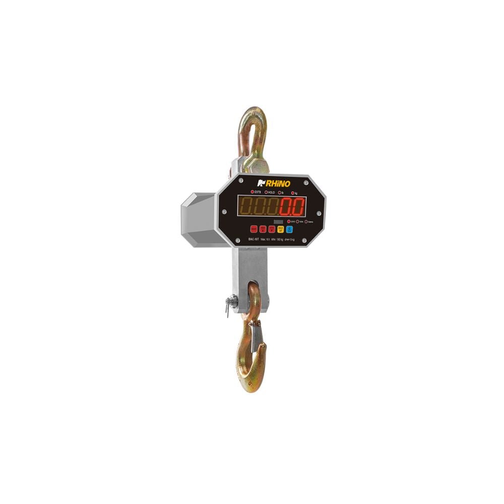 RHINO BAC-10T SCALE | Electronic Hanging Scale | 10,000 kg | Rechargeable | Grocery Store, Butcher Shop, Seed Store