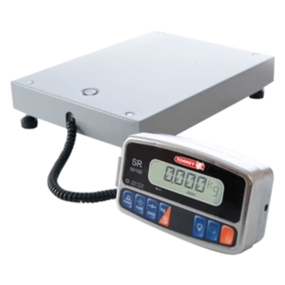 BÁSCULA RECIBO MÓVIL TORREY 0SR50 SR | Báscula Recibo Móvil 50 Kg Ligera | Uso Rudo | Almacén Comercio Paqueterías Costales Cajas Paquetes.
