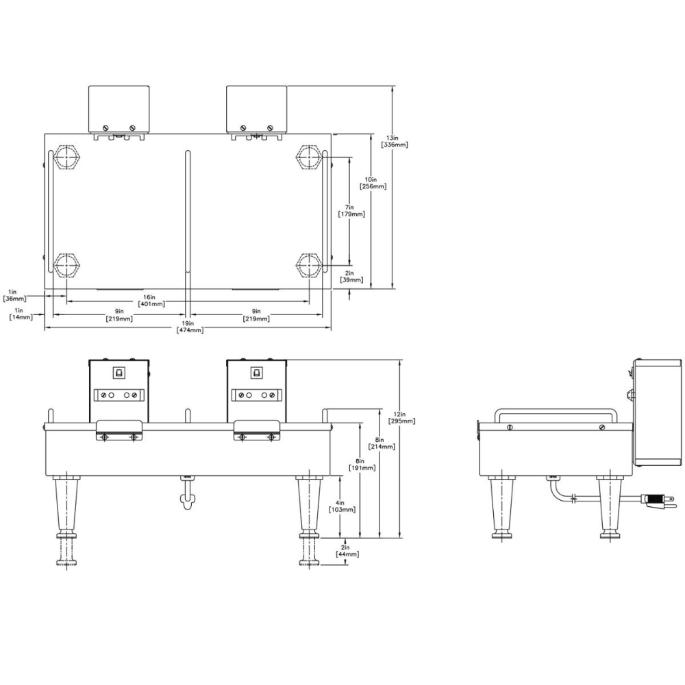 Bunn 2SH STAND, 120V Pedestal Doble para Servidores Cafe Restaurante Bar Buffete Cafe Americano Cocina Comedor Industrial Funeraria Sala de Espera Envíos seguros a todo México. Cotiza hoy mismo. KitchenMax.Store