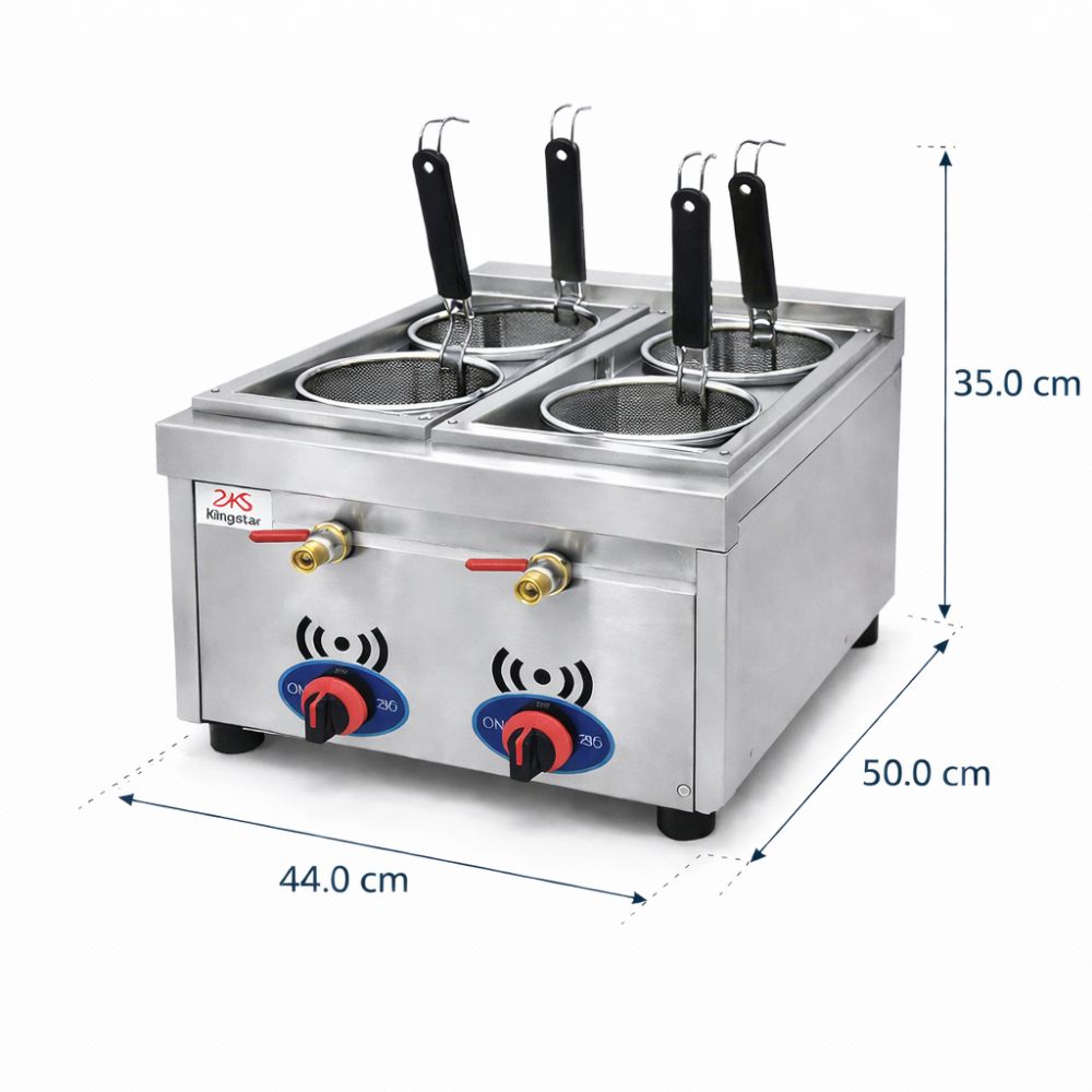 COCEDOR KINGSTAR CPSKG | Cocina de Pasta Sobremesa | Gas | Restaurante Comida Rápida Cocedor Restaurante Industrial Banquetes Calentar Preparación Alimentos Cocer Hervir Bascular Enfriar Hostelería