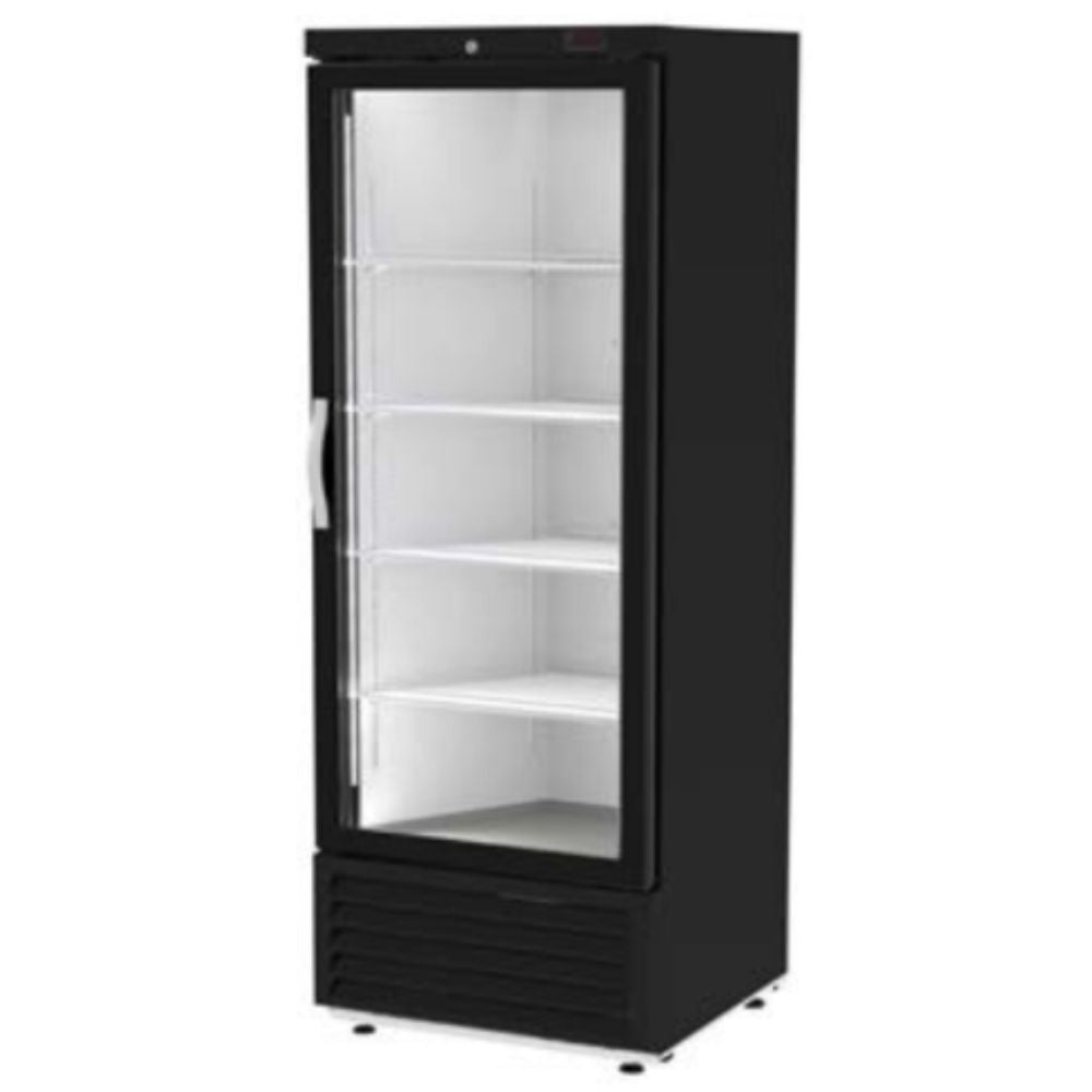 CONGELADOR ASBER AFM-17 HC | Congelador Vertical | 1 Puerta Cristal | 17 Pies Cúbicos | 4 Parrillas | Lámina Acero | Supermercado Restaurante Cafetería | Restaurante Gourmet Alimento Nieve Exhibición Evaporación Deshielo Comida Control Electrónico Acero Inoxidable Luz Led Super Mercado Abarrotes Vinil Negro
