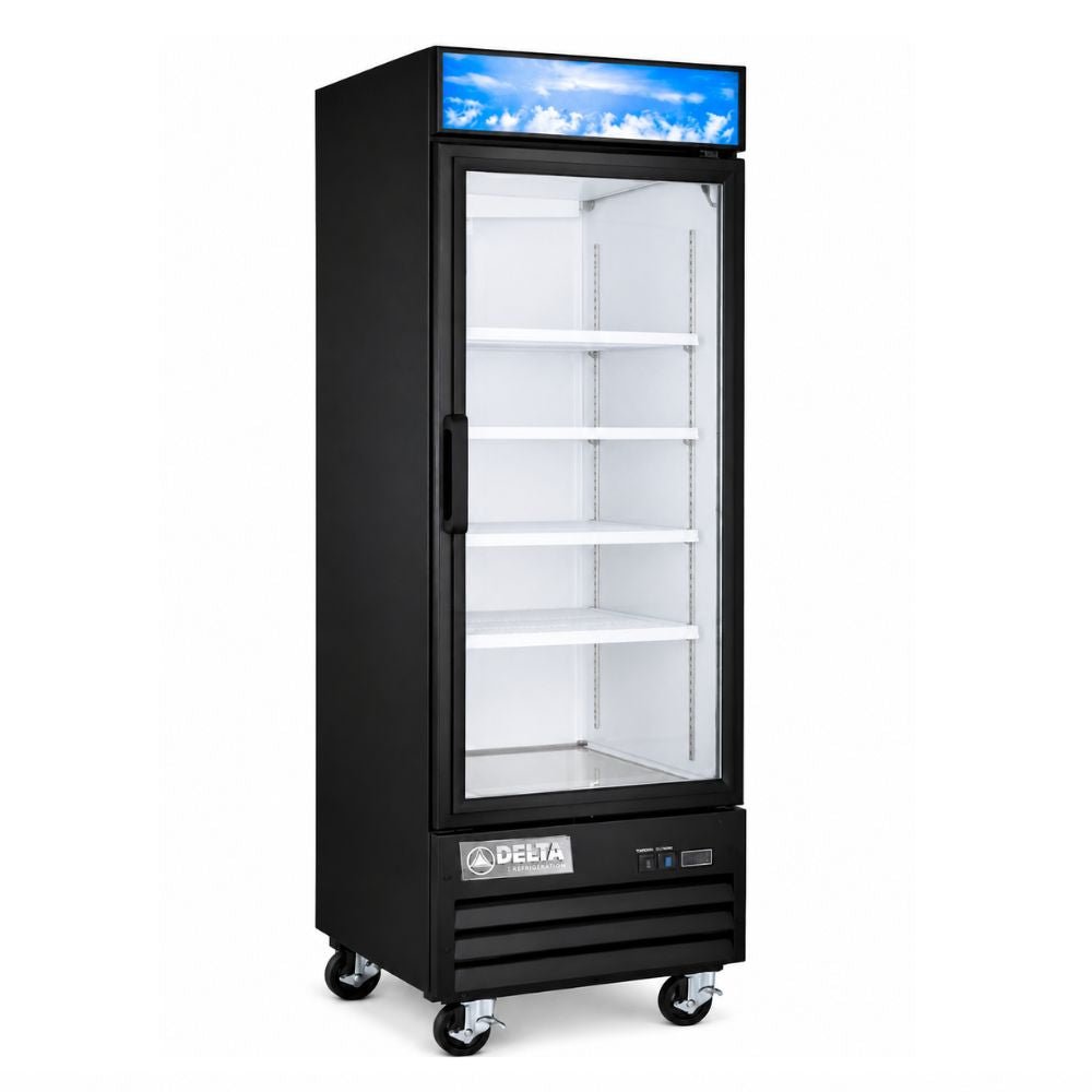 Congelador Delta D-CV-1PV, congelador vertical, en acero inoxidable.