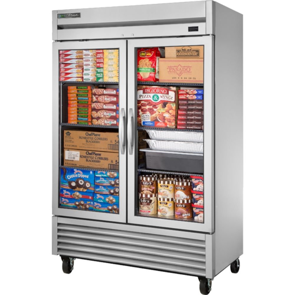 CONGELADOR TRUE T-49FG-HC~FGD01 | CONGELADOR Vertical Exhibidor | 2 Puertas Vidrio | Bistro Supermercado Abarrotes | Insumos Hotel Panadería Refresquero Latas Bar Tiendas Bistro Restaurante Lácteos Industrial Cocina Cremería Comercios Carnicería Abarrotes