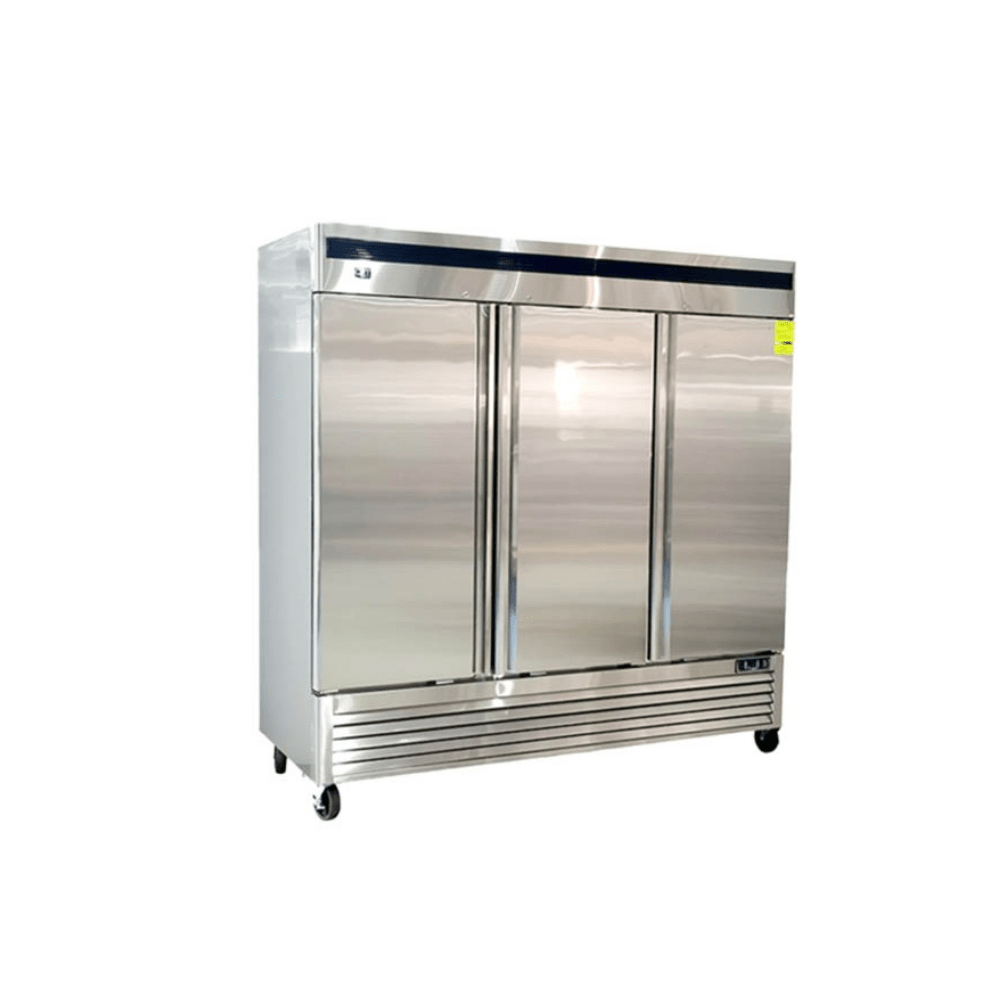 CRT CVC713P Congelador Vertical 3 Puertas Solidas Acero Inoxidable - Refrigeradores - CRT - KitchenMax Store