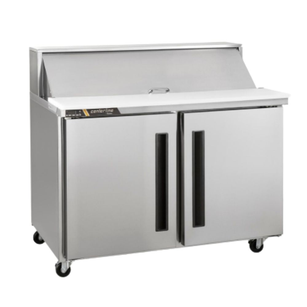 Centerline CLPT-4812-SD-LR 48” Mesa Preparacion 2 Puertas Solidas Abertura Izquierda Derecha 123.4 cm - - Centerline - KitchenMax Store