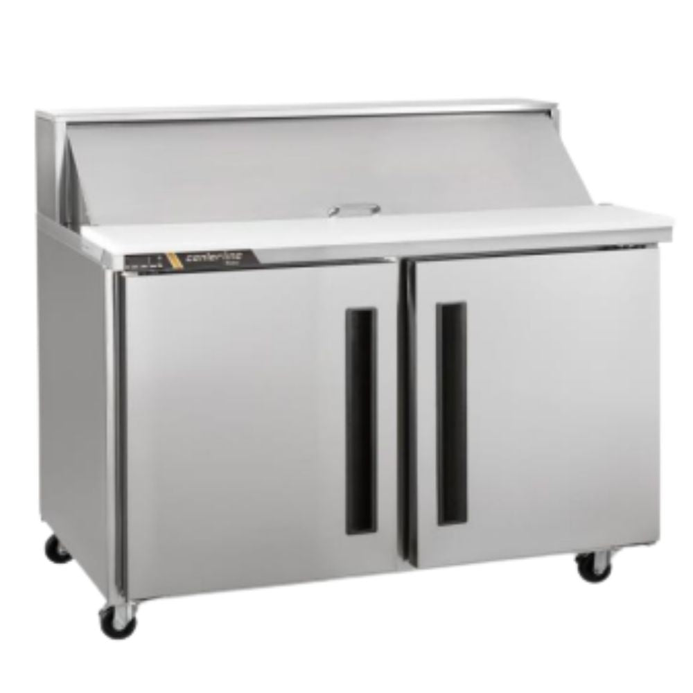 Centerline CLPT-4818-SD-LR 48” Mesa Preparacion MegaTop 2 Puertas Solidas Abertura Izquierda Derecha 123.4 cm - - Centerline - KitchenMax Store