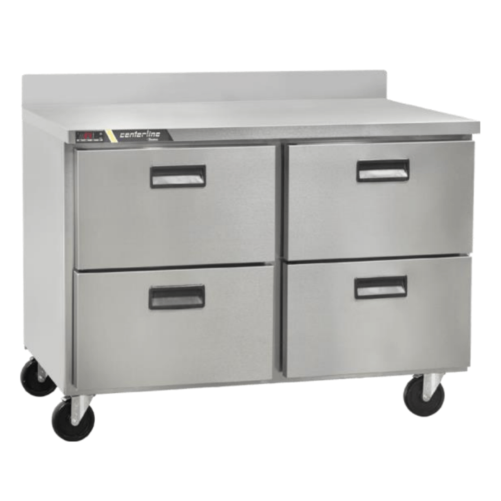 Centerline CLUC-48R-DW-WT Refrigerador Bajo Barra Mesa de Trabajo 4 Cajones - - Centerline - KitchenMax Store