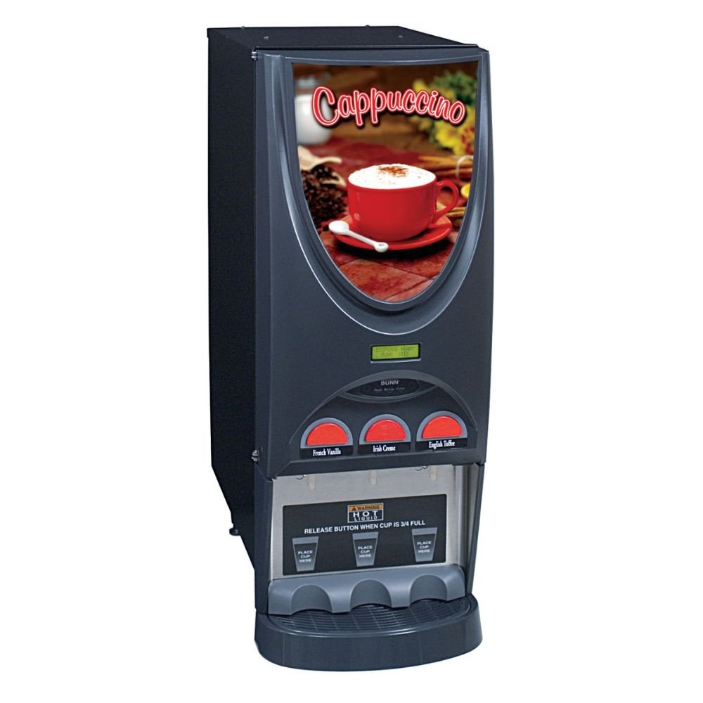 DISPENSADOR BEBIDAS CALIENTES BUNN iMIX-3 120V SS BLACK | Dispensador Bebidas Calientes | 3 Tolvas | Autoservicio | Cafeterías Tienda Supermercado | Cafetería Buffet Hotel Restaurante Comedor Industrial Comida Oriental China