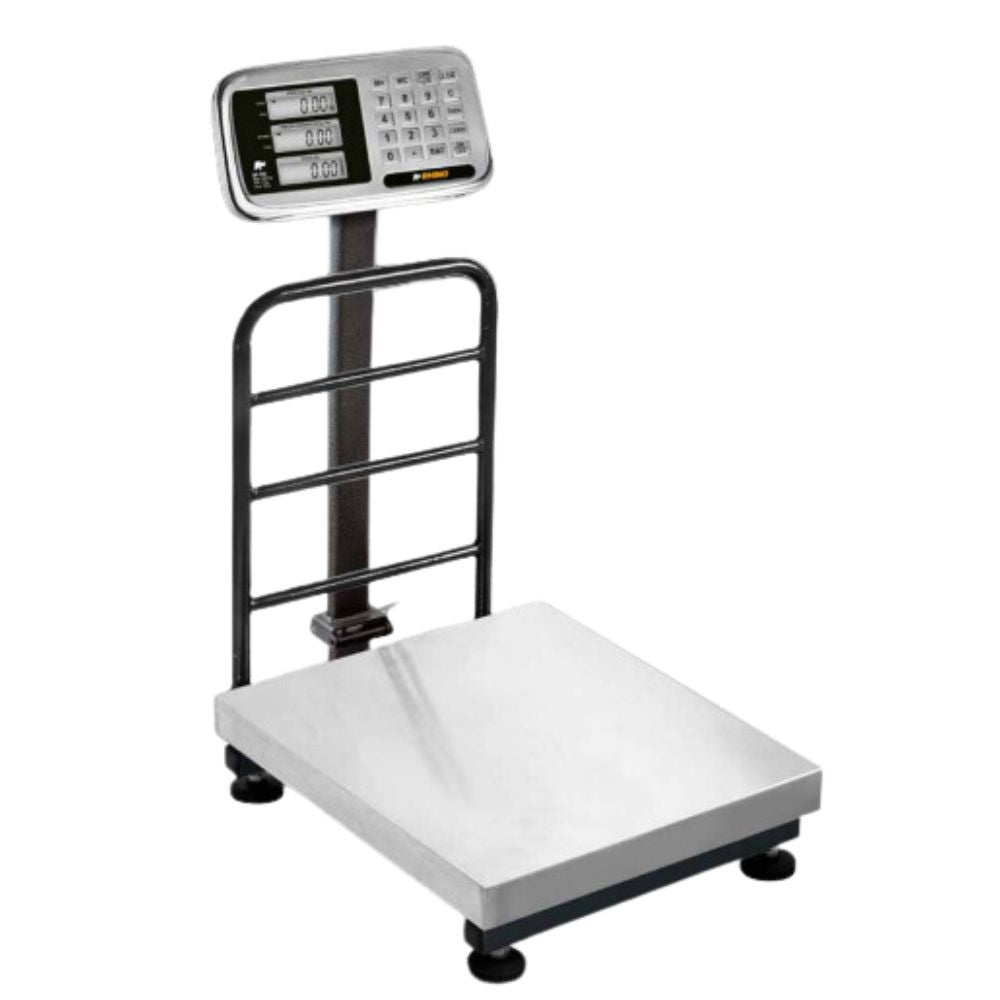 RHINO BP-500 ELECTRONIC SCALE | Electronic Platform Scale | Stainless Steel | Support Bars | Folding System | Rear Displays | Kitchen, Business, Market
