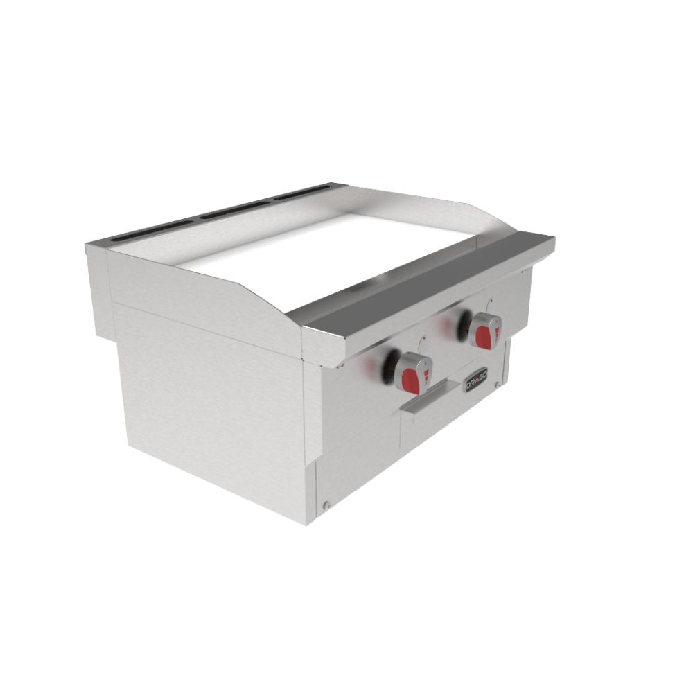 Drago PG-2 SLIM Plancha Frente 61 cm Gas 2 Controles Acero Inoxidable - - Drago - KitchenMax Store