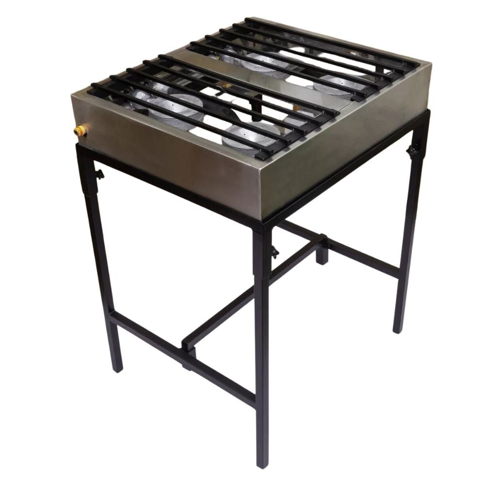 ESTUFA MINDEJAL MLM1767853679 | Estufa Semi Industrial | Acero Inoxidable | 4 Quemadores | Hornillas | Cocina Restaurante Hotel | Cafeteria Bar Emprendedor Alimentos Chef Food and Beverage Negocios Comida Preparación Restaurante Hotelería