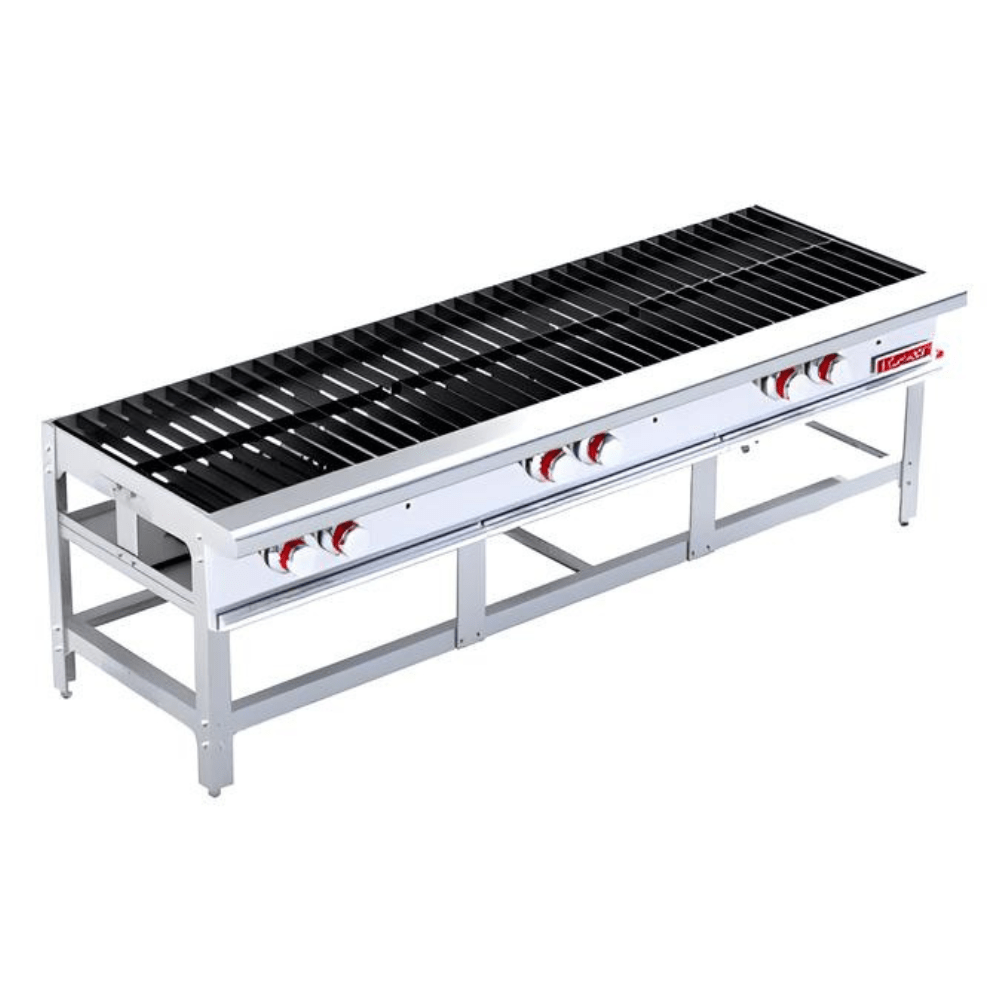 Estufón Coriat SP-3T, gas, en acero inoxidable.