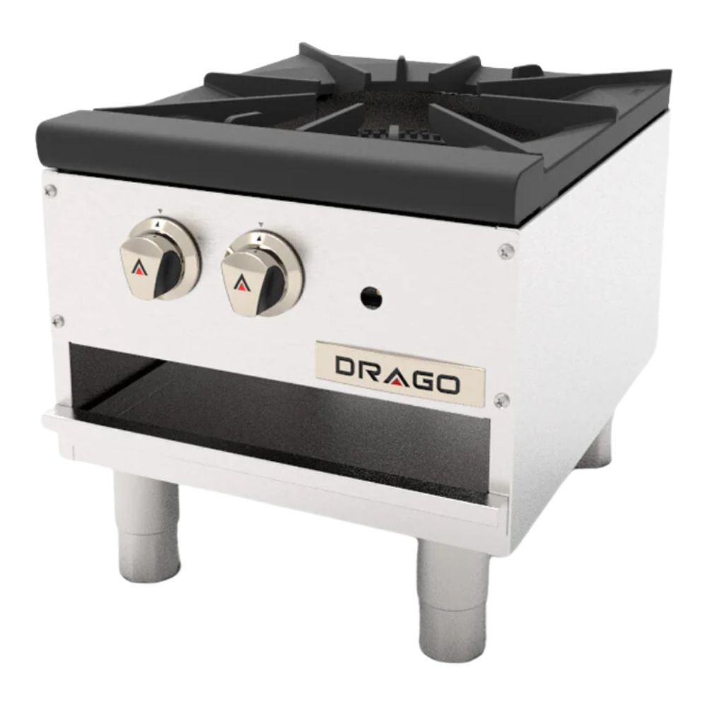 EUROQUIP GNFO-01-LH Stove | Stove | 2 Burners | Natural Gas | Stainless Steel | Industrial Kitchen Restaurant Hotel