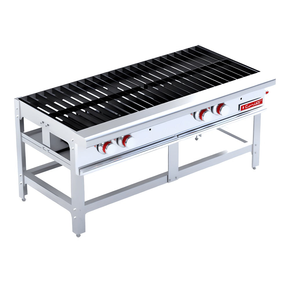 Estufón Coriat SP-2T, gas, en acero inoxidable.