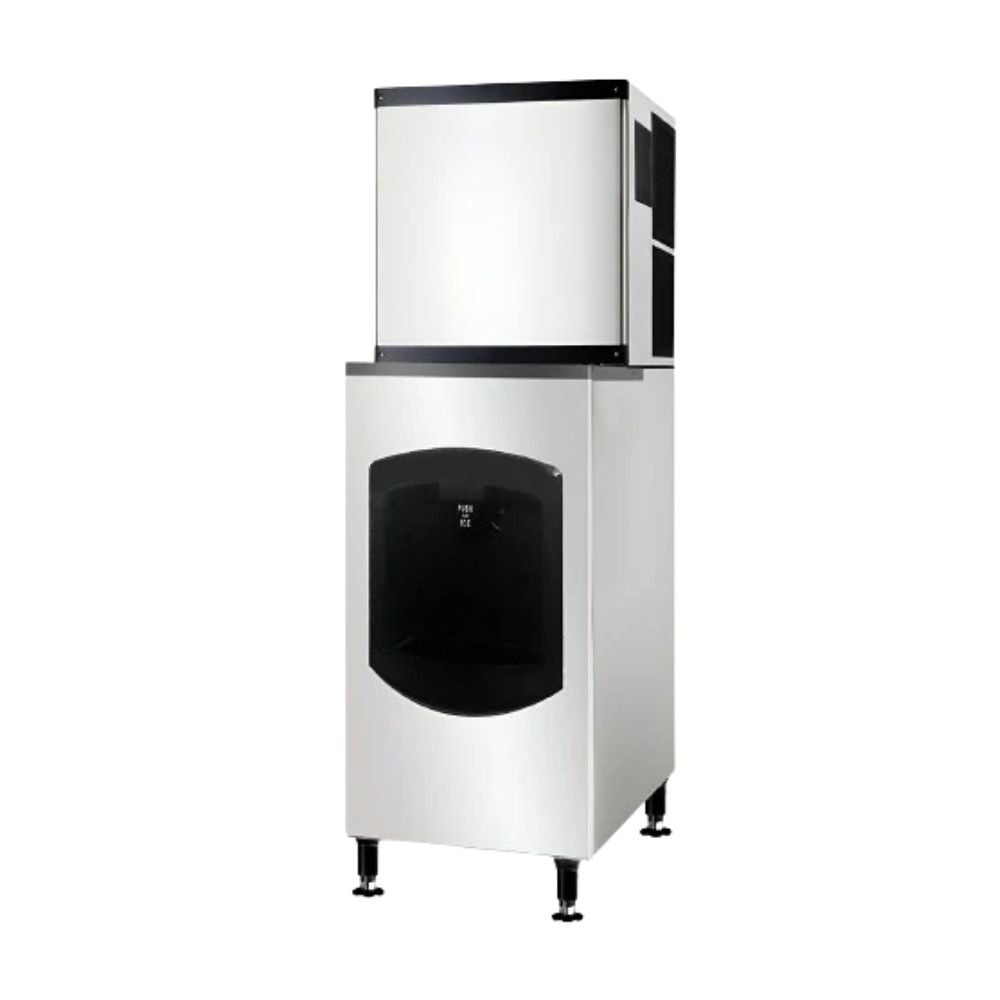 FÁBRICA DE HIELO MIGSA SK-350D | Fábrica de Hielo en Cubo | Producción 160 Kg al dia | Deposito de 60 Kg | Hotel Restaurante Oficina Refrigerar Congelar Cocina Comedor Cocina Industrial Conservar Fabricar Bar Restaurante Oficina
