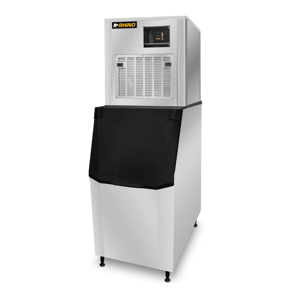 Fábrica de Hielo Rhino FAHIEL-250F, fábrica de hielo frappé, en acero inoxidable.