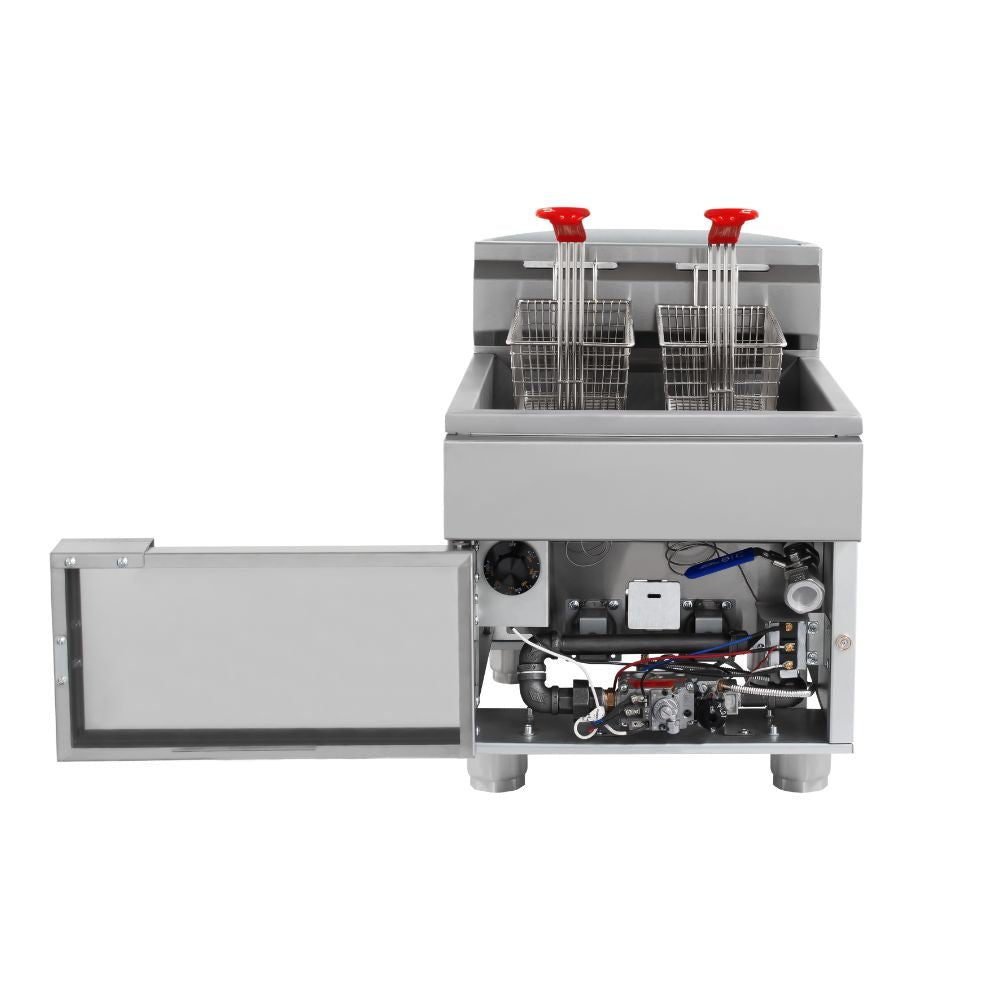 FREIDORA DRAGO FG-8 | Freidora | Gas | 8 Litros | Cocina Industrial Restaurante Negocio de Comida Restaurante Cocina Económica Freír Alimentos Freidoras Alitas Papas A la Francesa Salchipulpos Pollo Snacks