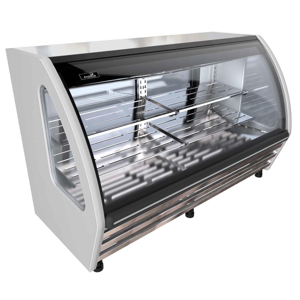 Imbera BHS200-F1 Vitrina Louverai Cremera Cristal Curvo 183 cm. 509 Lt/18 Pies - Vitrinas Refrigeradas - Imbera - KitchenMax Store