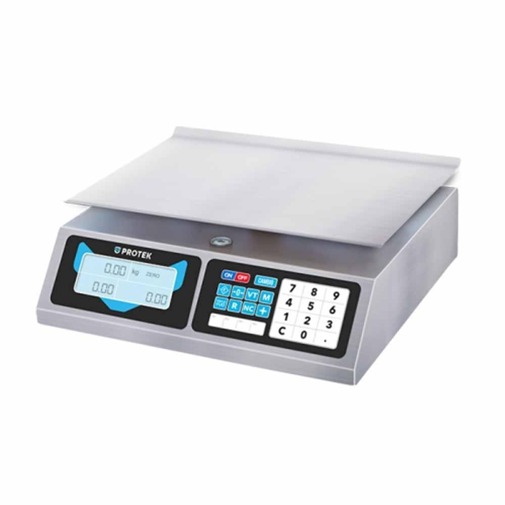 Báscula Protek 1020544 0BPK-20 BPK-20, báscula multifuncional, en acero inoxidable.