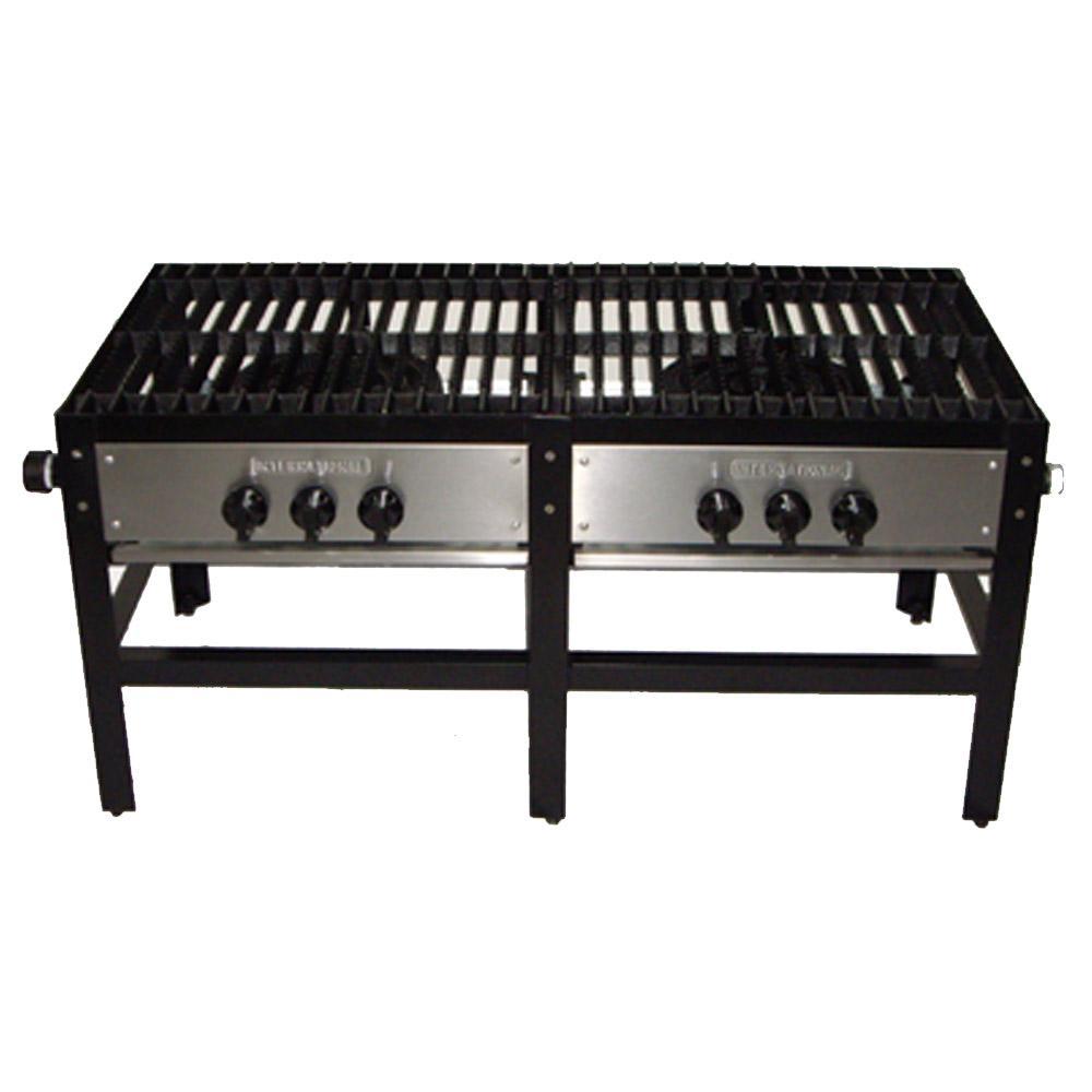 International F-2 Fogón con Dos Triples Quemadores - Fogones - International - KitchenMax Store