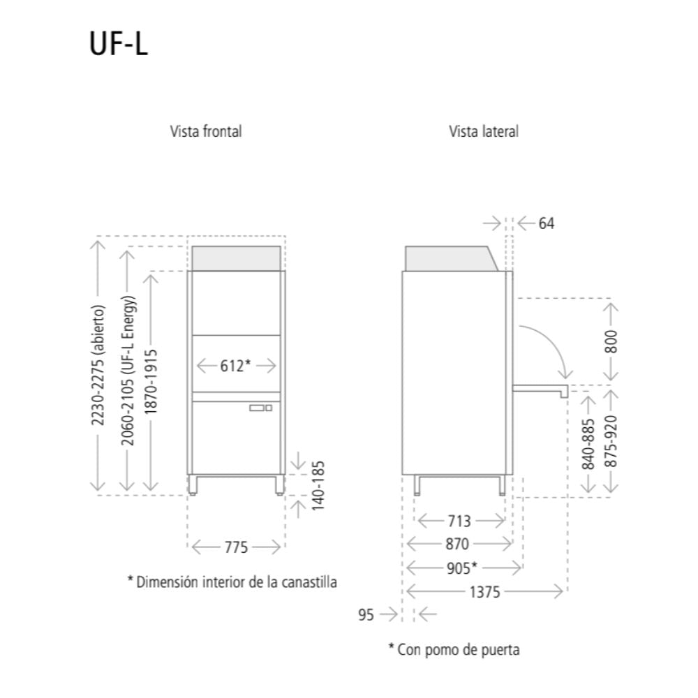 LAVAUTENSILIOS WINTERHALTER 651V0057 UF-L GASTRONOM | Lavautensilios | Acero Inoxidable | Industria Panaderías Heladerías