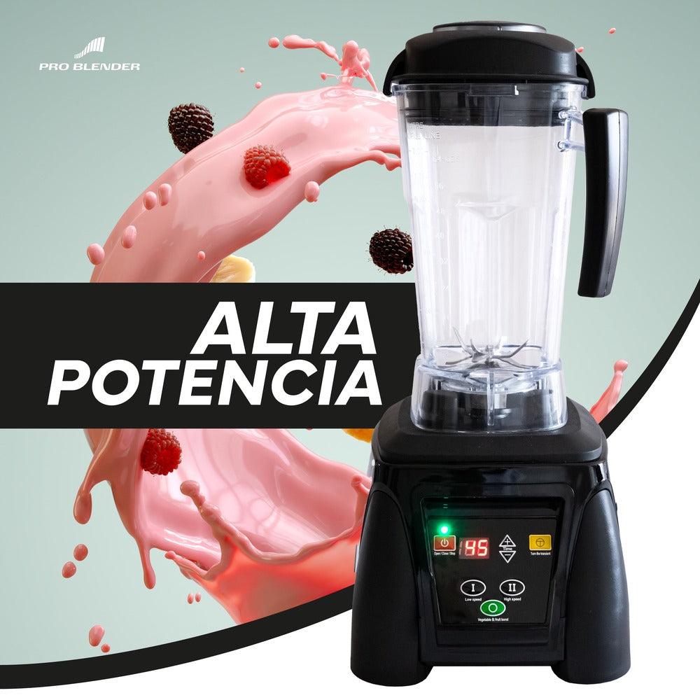 Licuadora Bali Equipment Pro Blender HS-5350 Touch Pro, licuadora comercial, en acero inoxidable.