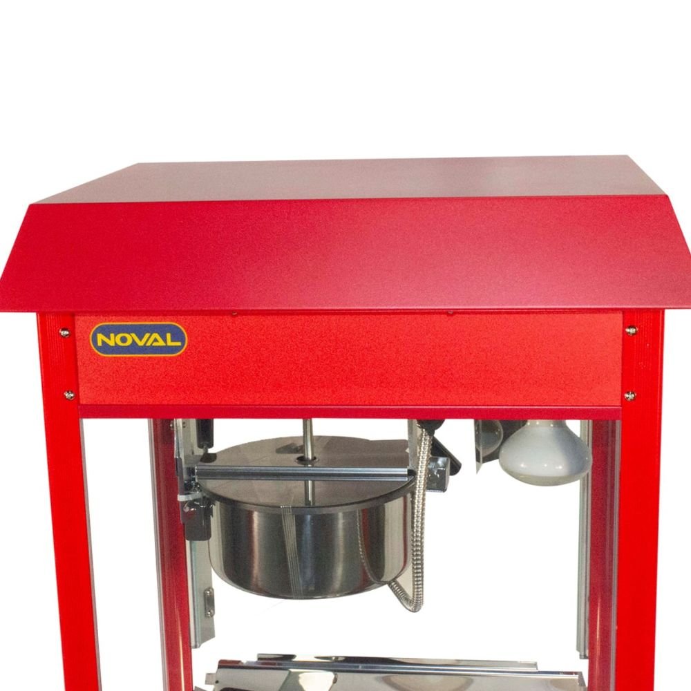 MAQUINA DE PALOMITAS NOVAL PM | Maquina de Palomitas | Capacidad de Charola 100gr de Maiz / 8 Oz. | Acero Inoxidable | Fería Cine Plaza Eventos Sociales Parques Tematicos Circo Fiestas Infantiles Eventos Golosinas