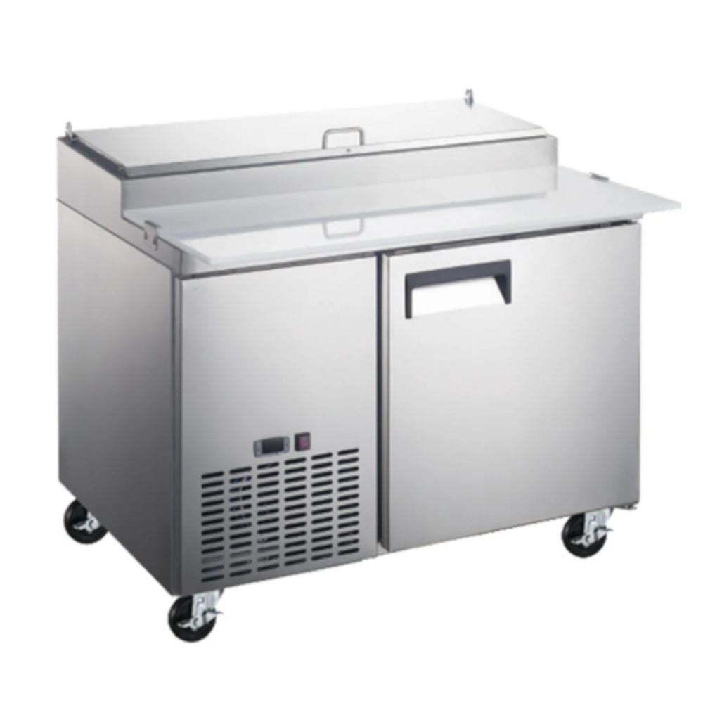 MESA DE PREPARACIÓN INTERNATIONAL INT/MPP-1P-AI | Mesa de Preparación de Pizza | 10 Pies Cúbicos | 1 Puerta | Acero Inoxidable | Cocina Industrial Restaurante Pizzería Bar Restaurante Cafeteria Guarniciones Comedores Industriales Cocinas Industriales Panaderia Carniceria Preparación Sushi Postres Ensaladas Baguettes