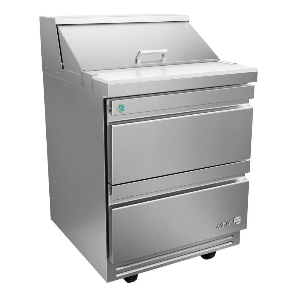 MESA REFRIGERADA ASBER APTS-27-8-D2 P HC 19111128 | Mesa De Preparación Con Refrigerante | Acero Inoxidable | 2 Cajones | Restaurante Cocinas Industriales Cafeterías Restaurante Supermercado Guarniciones Comedores Industriales Cocinas Industriales Panadería Carnicería Preparación Sushi Postres Ensaladas Baguettes mesa de preparación refrigerada cocina industrial mobiliario para restaurantes mesa de preparación con insertos gastronorm acero inoxidable Cafetería.