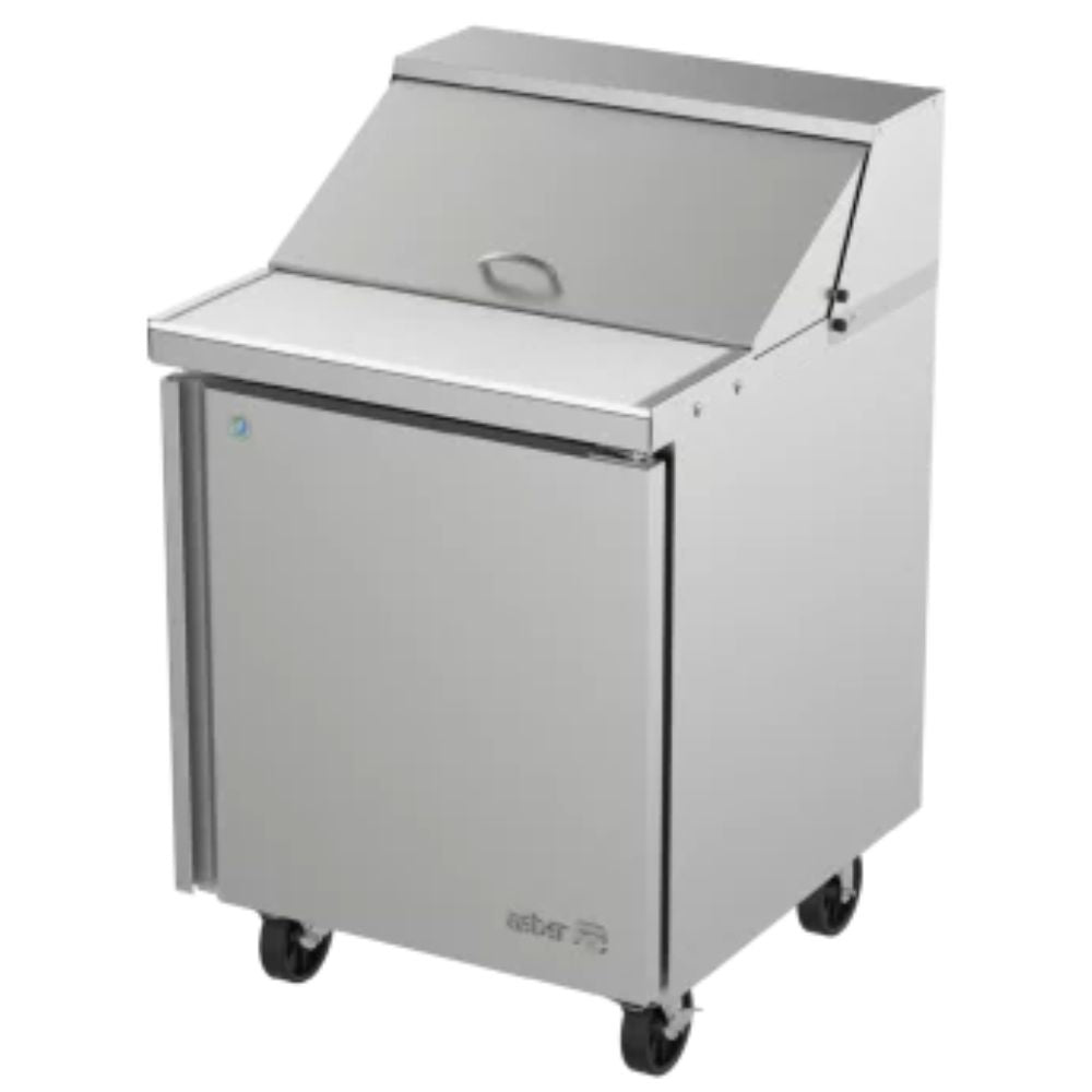 MESA ASBER APTS-27-8 HC | Mesa Refrigerada | 1 Puerta Solida | 117.1 cm | Acero Inoxidable | 6.9 Pies Cúbicos | Cocina Restaurante Cafetería | Cocinas Industriales Restaurantes Alimentos Frescos