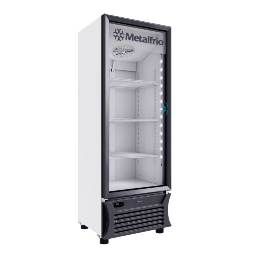 Metalfrio RB270 Refrigerador Vertical 1 Puerta de Cristal 3 Parrillas Iluminacion LED - - Metalfrio - KitchenMax Store