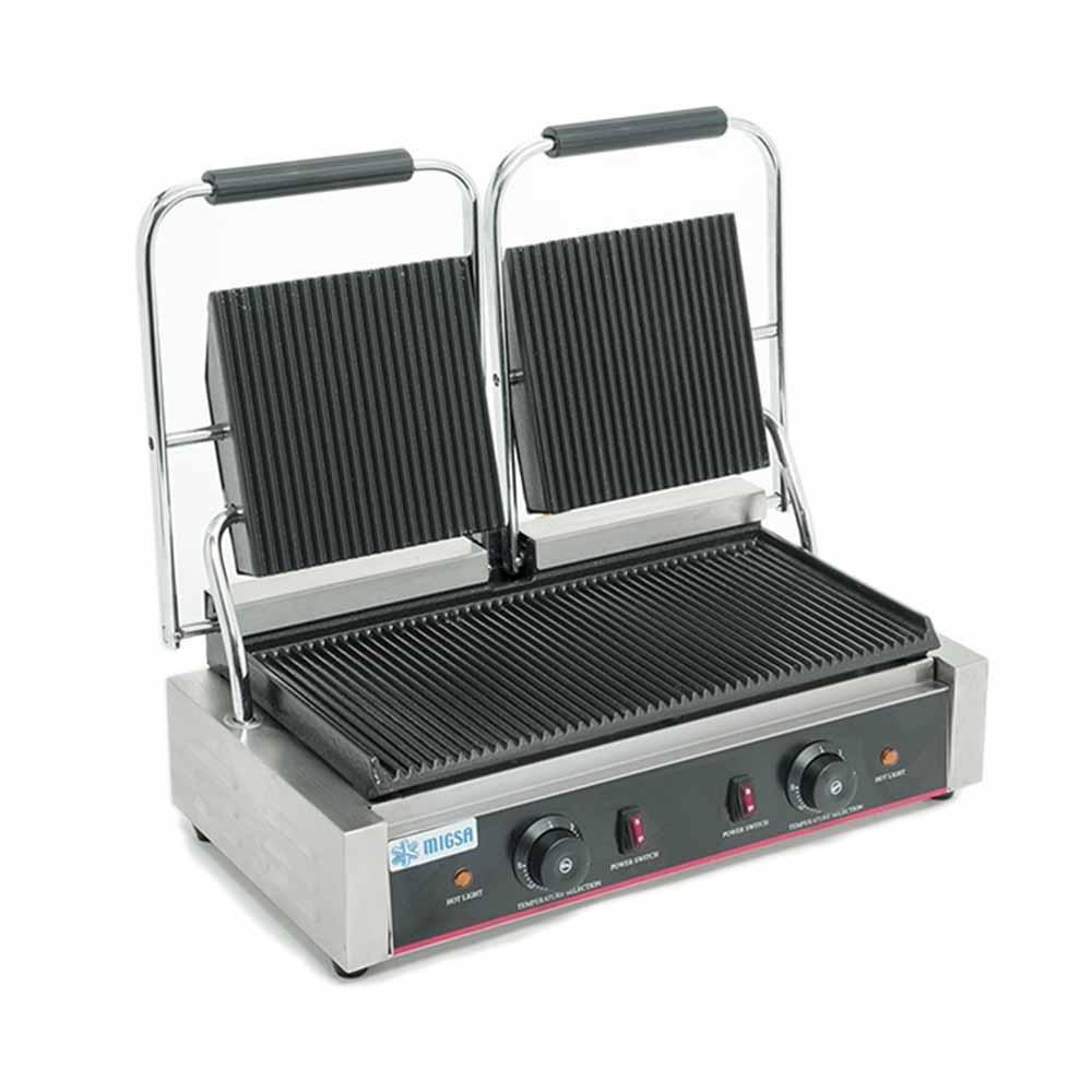 Migsa Bn-813 Plancha Panini Doble Sandwiches Hamburguesas Plancha Cocina Electrica Alimentos Hamburguesa Quesadillas Taquería Foodtruck Pollo Pescado Carne Asar Sandwiches Asar Hamburguesas Tacos Barbacoa Lonches Plancha Panini Plancha Doble. KitchenMax.Store. Envíos seguros a todo México. Cotiza hoy mismo.