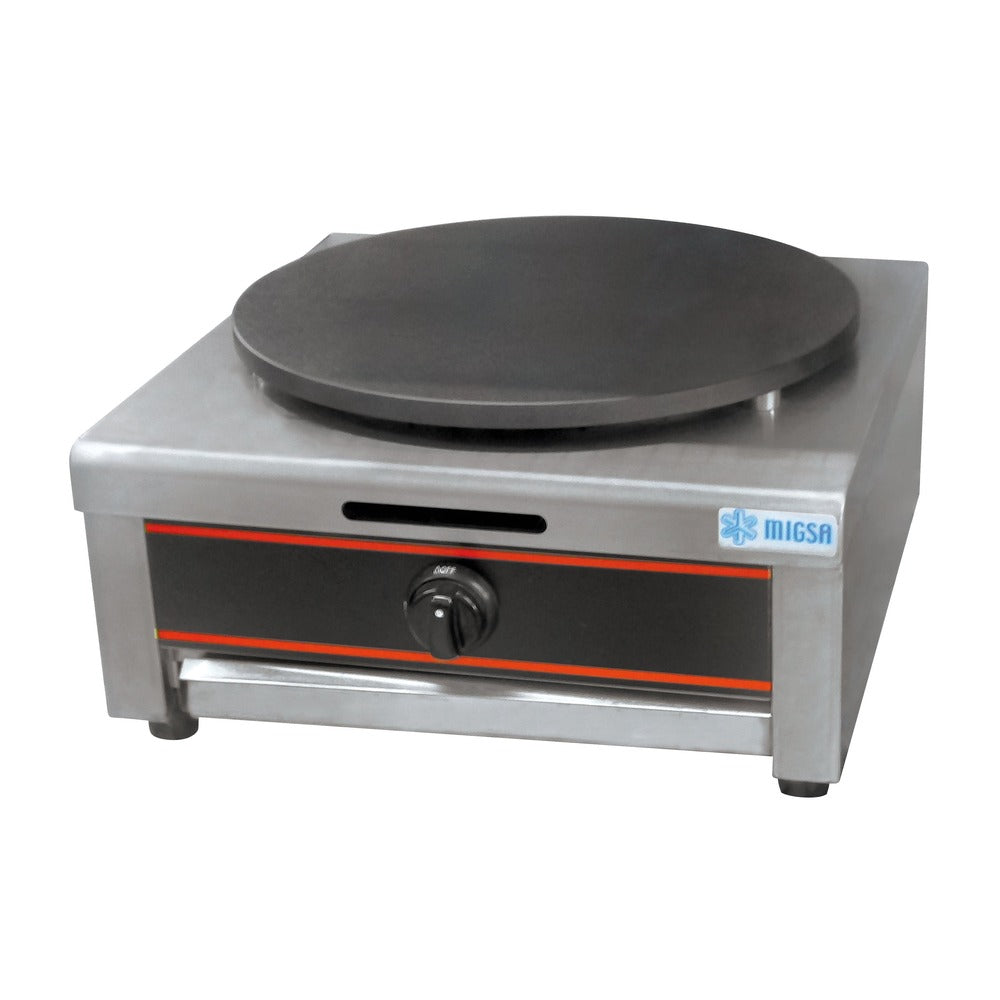 Migsa Gm-1 Crepera Sencilla A Gas 1 Plato Crepería Restaurante Negocio Locales Cocina Crepes Crepas Dulces Salados Vegetarianos Veganos Tortillas Maíz Harina Omelettes Pancake Crepaletera Cafeteria. KitchenMax.Store. Envíos seguros a todo México. Cotiza hoy mismo.