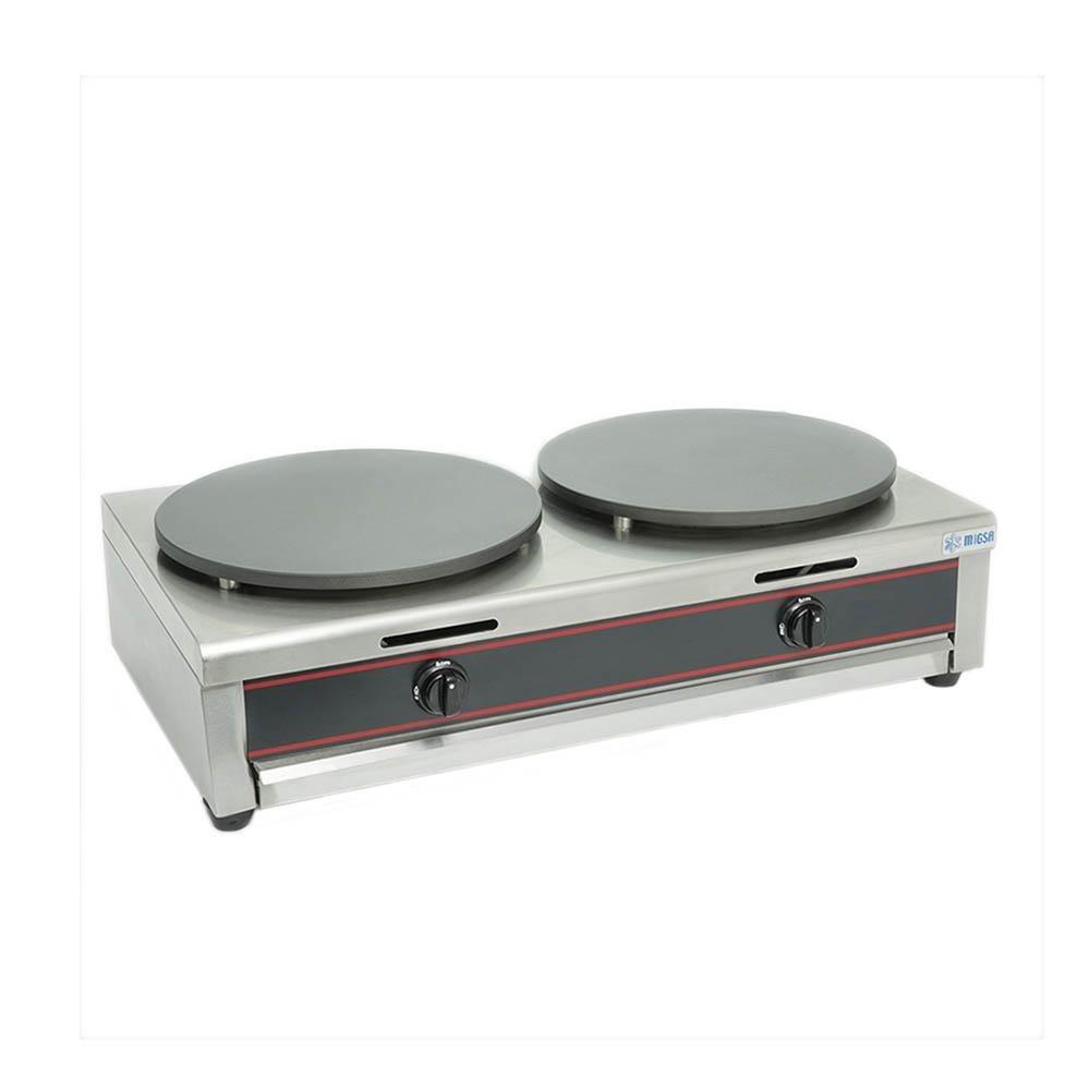 Migsa Gm-2 Crepera Doble A Gas Crepería Restaurante Negocio Locales Cocina Crepes Crepas Dulces Salados Vegetarianos Veganos Tortillas Maíz Harina Omelettes Pancake Crepaletera Cafeteria. KitchenMax.Store. Envíos seguros a todo México. Cotiza hoy mismo.