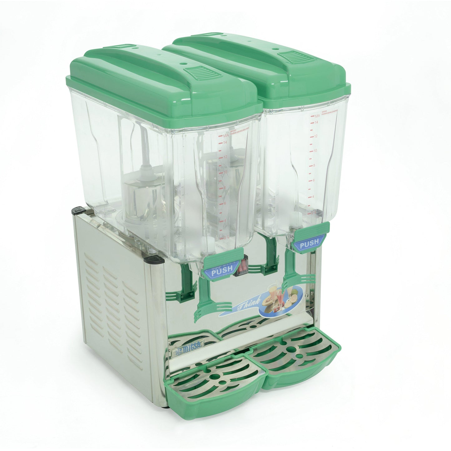 Migsa Lyj-230 Enfriador Aguas Frescas 2 Tanques 15 Litros Bares Dispensador Distribuidor Repartidor Cerveza Restaurante Bar Local Negocio. KitchenMax.Store. Envíos seguros a todo México. Cotiza hoy mismo.