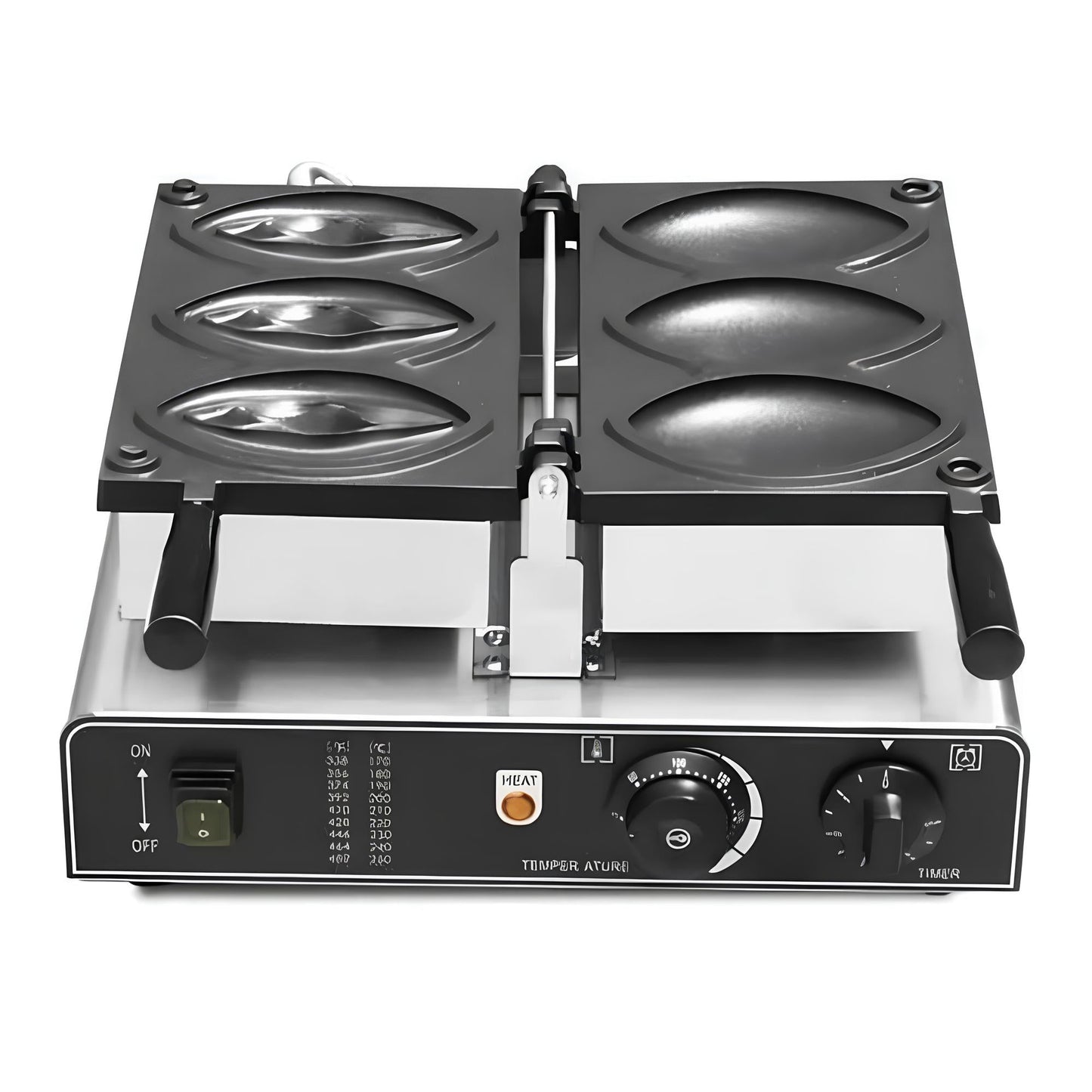 Migsa WDR-3 Wafflera con Forma de Vagina Gofres Waffles Negocio Hotel Restaurante Cafetería Comida Snacks Desayunos