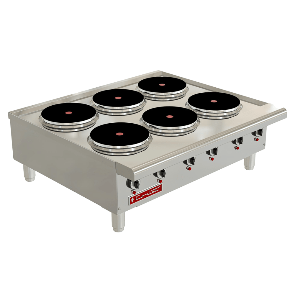 Parrilla Coriat PCV-6-E, en acero inoxidable.