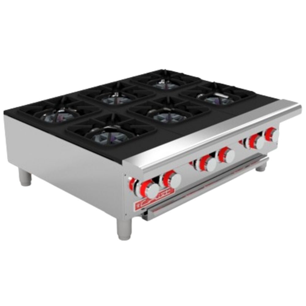 PARRILLA CORIAT PCV-6 | Parrilla | 6 Quemadores | Hierro Fundido | Lámina De Acero Inoxidable | Restaurante Hotel Industrial Fonda Bistró Cafetería Cocinas Fondas Restaurantes Cenadurías Comedores Industriales Preparación de Alimentos Cocción