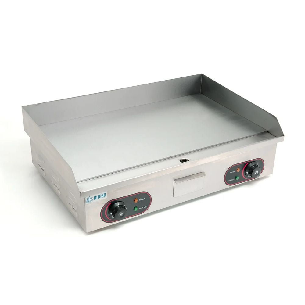 MIGSA BN-820B | Plancha | Fonda Hotel Taquería Restaurante | Frente 74 cm | Eléctrica | Acero Inoxidable | Burritos Huevos Taquerías Comedores Industriales pollo Tacos