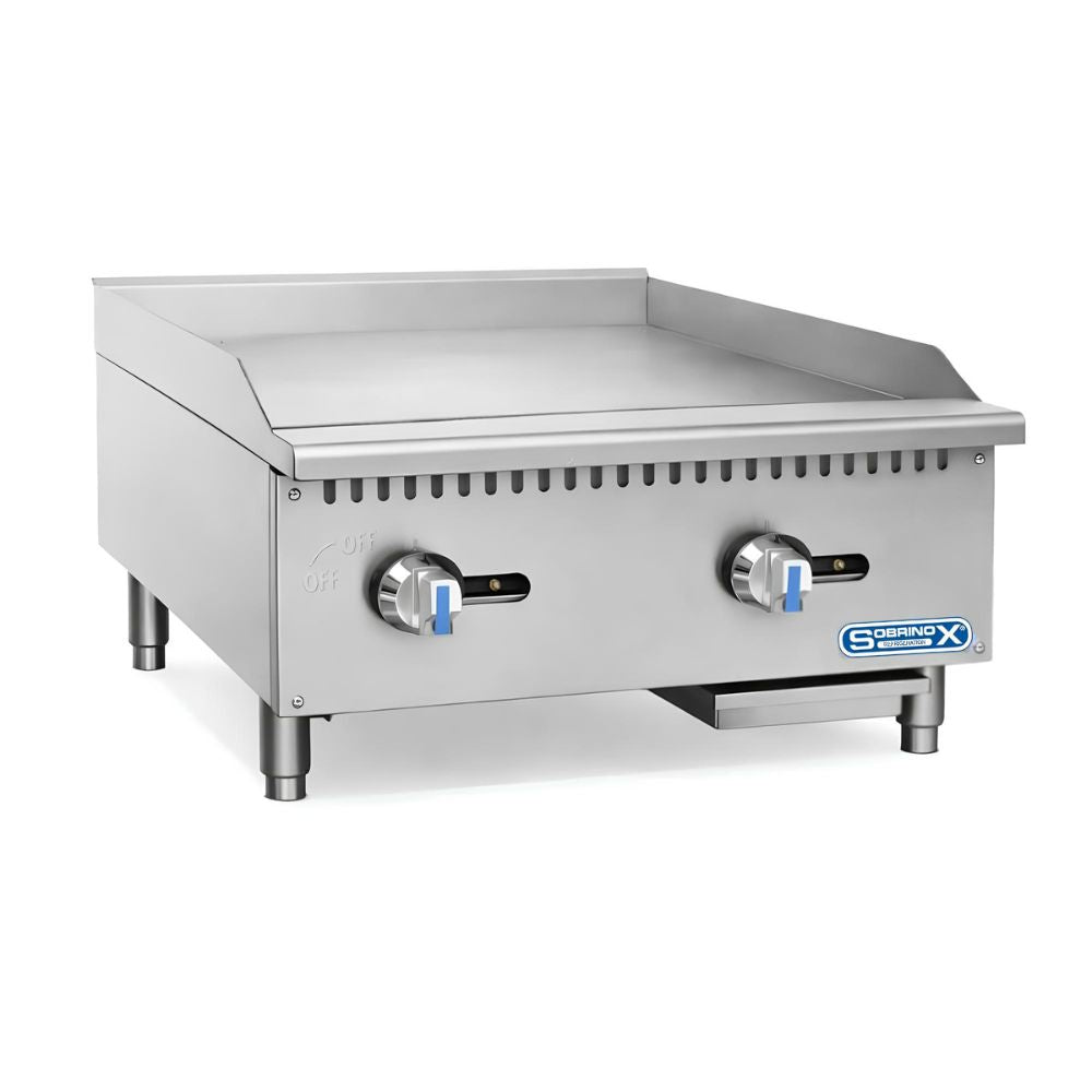 PLANCHA SOBRINOX XLRG-600 10091201 | Plancha | Gas | Frente 60.4 cm | Cafetería Cocina Industrial Restaurante Carne Pollo Tacos Hamburguesas Hot Dog Tacos Barbacoa Tacos Dorados Tortas Panini Restaurante Comedor Cocina Industriales Negocio Fonda Taqueria Cenaduria