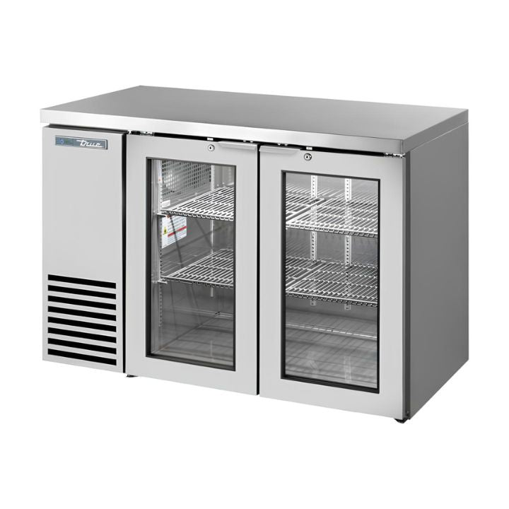 REFRIGERADOR CONTRA BARRA TRUE TBB24-48-2G-Z1-SFT-S-1 | Refrigerador Contra-Barra | 2 Puertas Cristal | Acero Inoxidable | Restaurante Bar Cafetería Refrigerar Congelar Cocina Comedor Cocina Industrial Conservar Bar Restaurante Cervecería