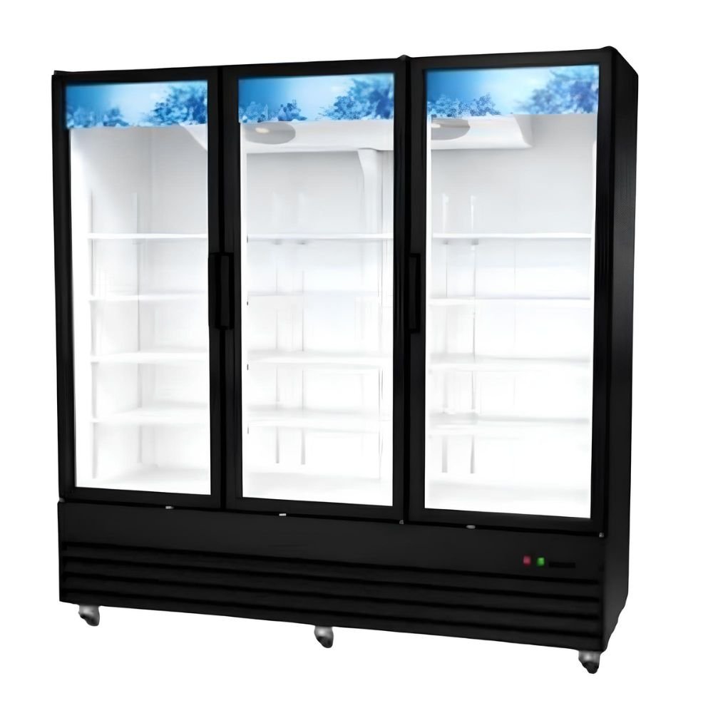 REFRIGERADOR ICEHAUS RVC-3PC-1885 | Refrigerador Vertical Comercial Merchandisers | 1408.6 L 49.7 ft3 Pies Cúbicos | 3 Puertas | Super Mercado Tienda Restaurante Lácteos Industrial Cocina Cremería Comercios Insumos Carnicería Hotel Panadería Refresquero Latas Bar Abarrotes Tiendas Abarrotes Bistró
