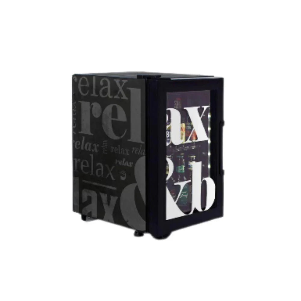 REFRIGERADOR IMBERA RELAX AND BEER 1023558SVC01-B1 | Refrigerador Mini Bar Exhibidor | 1 Puerta Cristal | 1.9 Pies Cúbicos | Bar Hotel Restaurante Cocina Cremería Comercios Insumos Panadería Refresquero Industrial Carnicería Abarrotes.