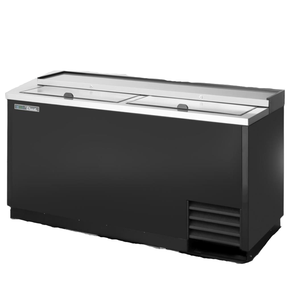 TRUE TD-65-24-HC Botellero 2 Tapas Corredizas Negro - - True - KitchenMax Store