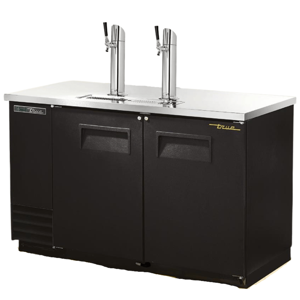 TRUE TDD-2-HC Enfriador Cerveza Con Dispensador 2 Puertas Solidas Negro - - True - KitchenMax Store