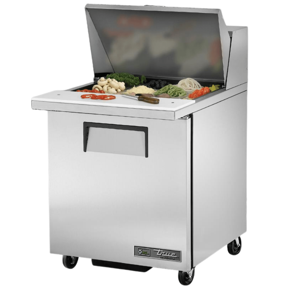 TRUE TSSU-27-12M-B-HC Mesa Refrigerada Preparacion 1 Puerta Solida Gris - - True - KitchenMax Store