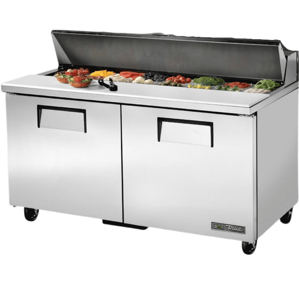 TRUE TSSU-60-16-HC Mesa Refrigerada Preparacion 2 Puertas Gris - - True - KitchenMax Store
