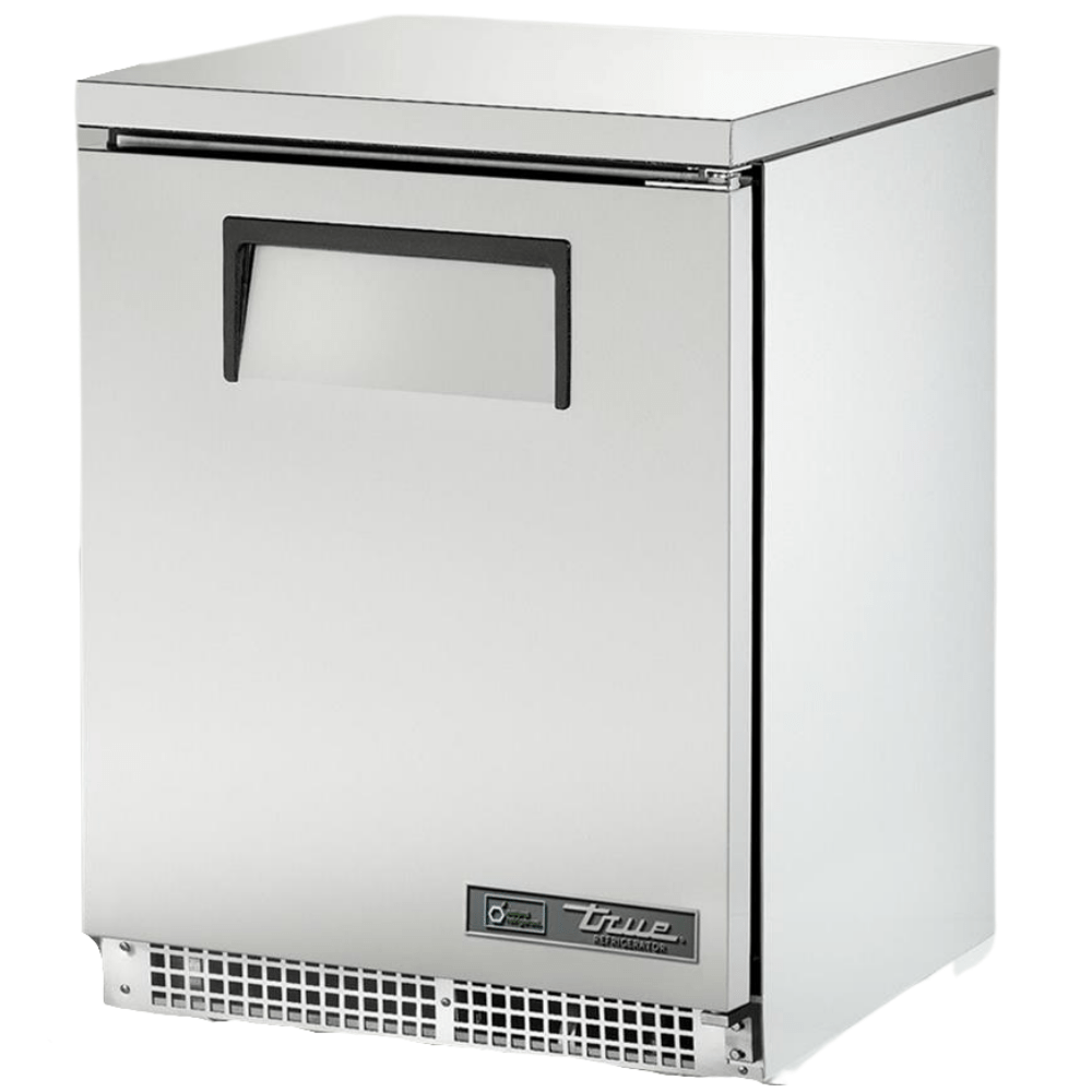 TRUE TUC-24-HC Mesa Refrigerada Bajo Barra 1 Puerta Solida Acero Inoxidable Gris - - True - KitchenMax Store